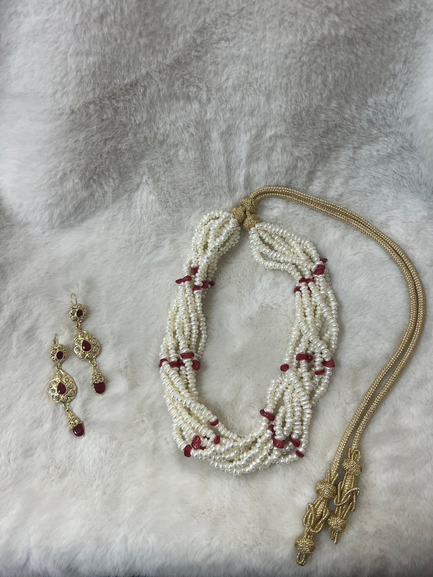 Traditionele sieraden - Ketting jawhar rood