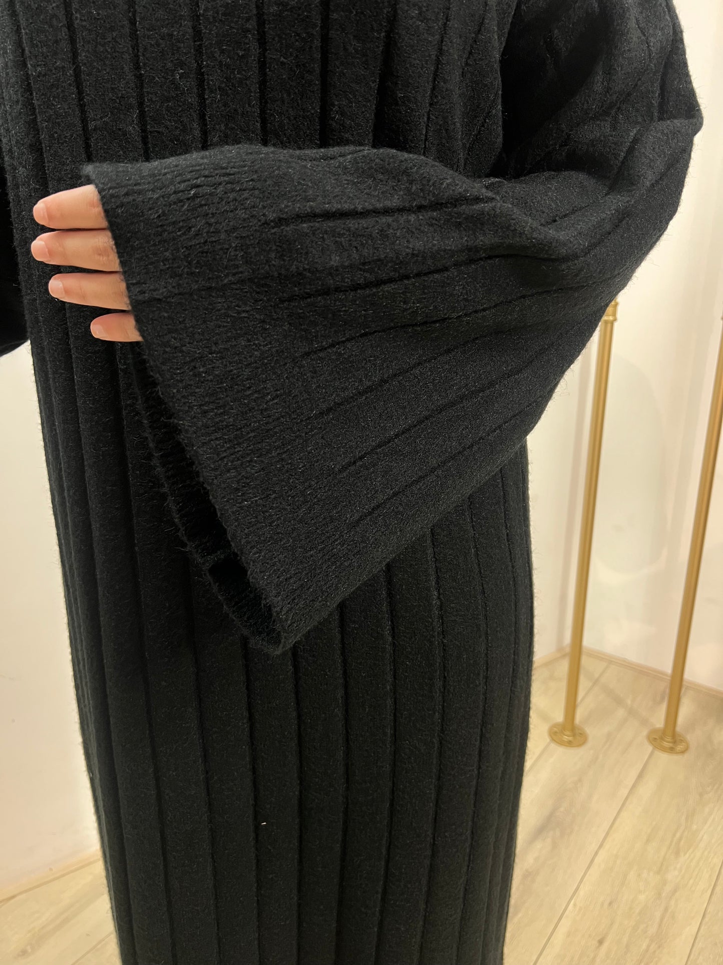 Wollen jurk (gestreept)