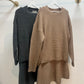 Wollen twinset met rok