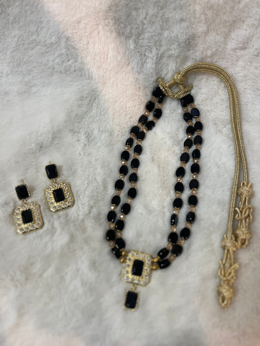 Traditionele sieraden set - Zwart
