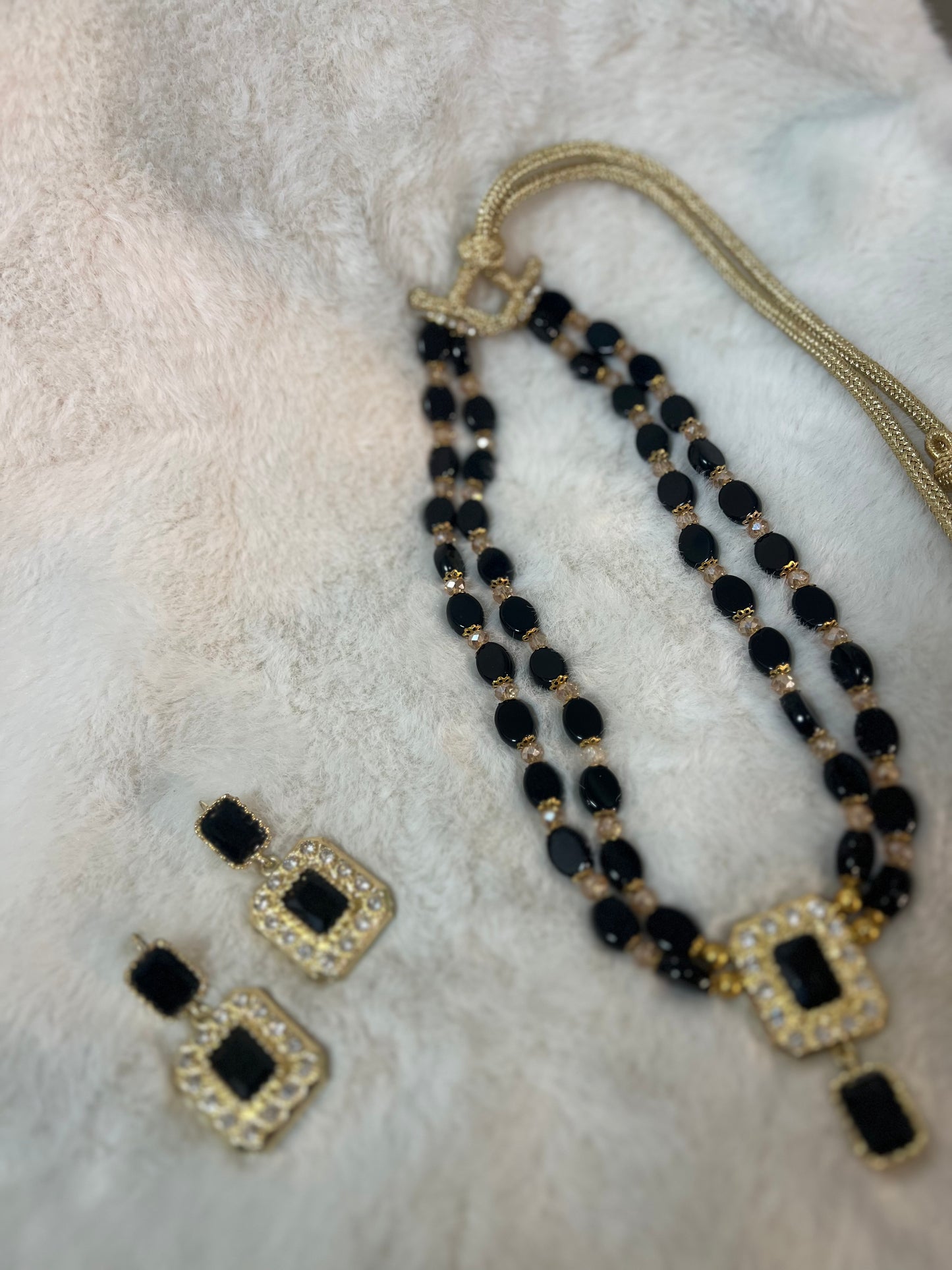 Traditionele sieraden set - Zwart