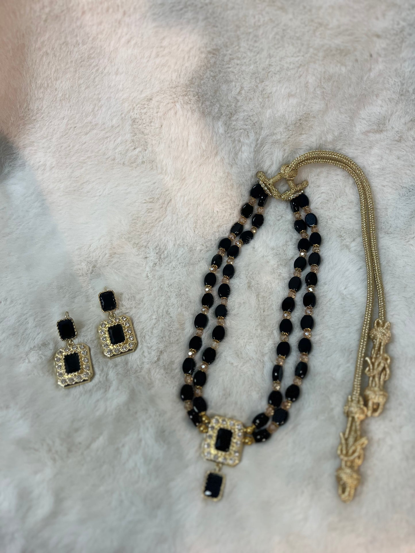 Traditionele sieraden set - Zwart