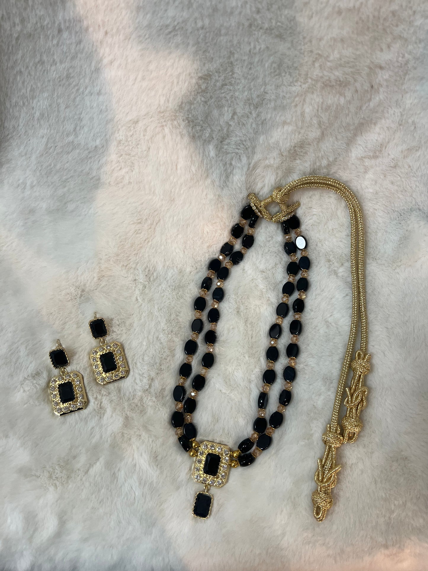 Traditionele sieraden set - Zwart