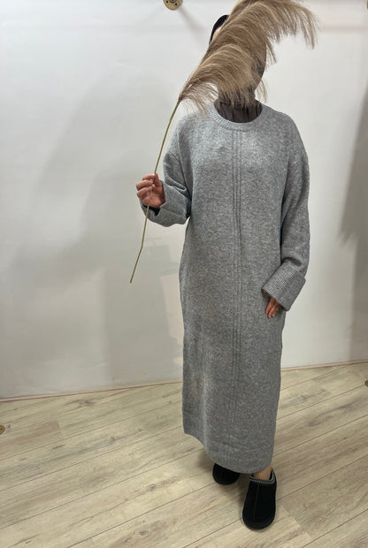 Wollen jurk met details