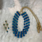 Traditionele sieraden set - Blauw/goud