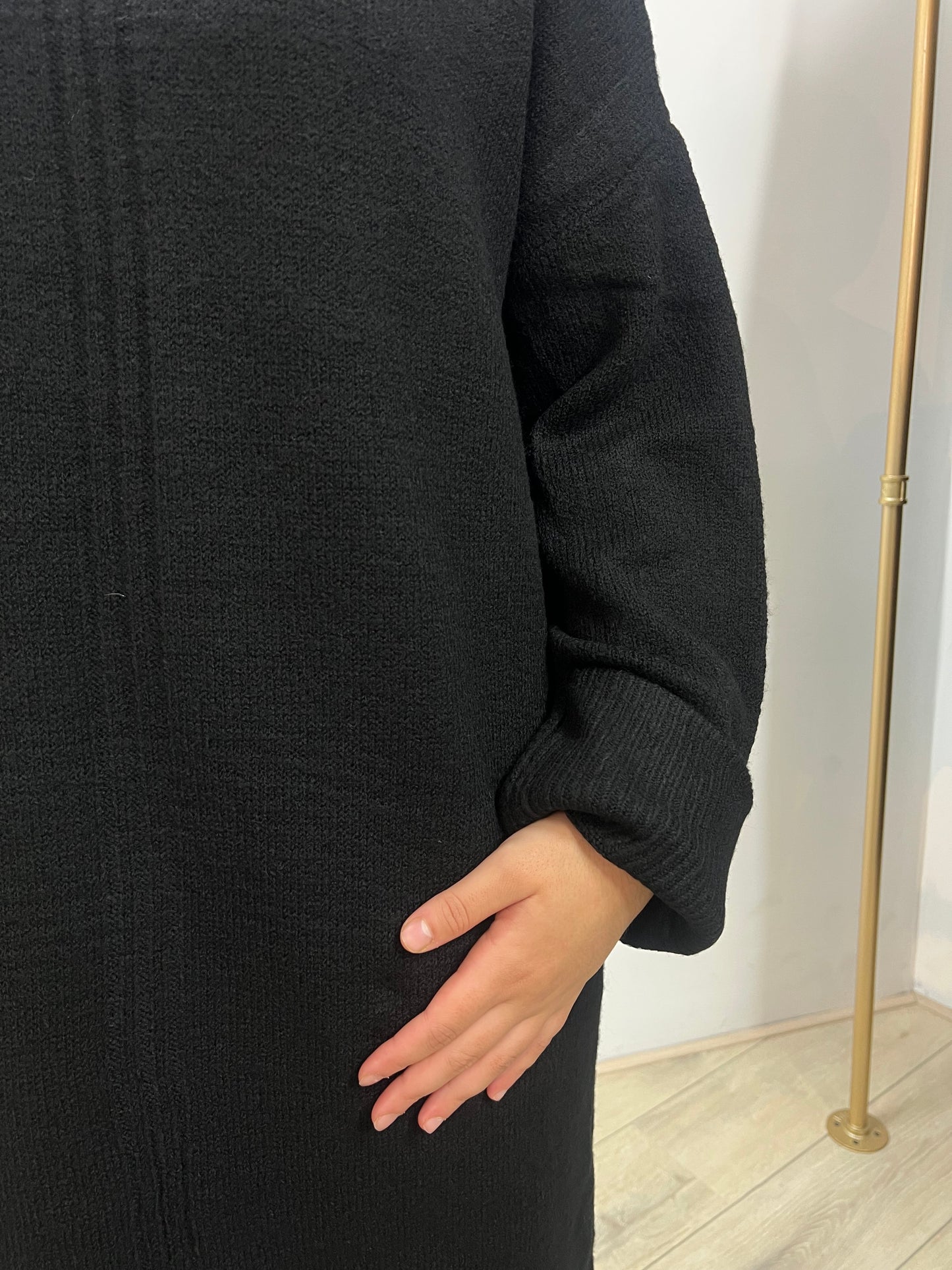 Wollen jurk met details