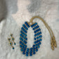 Traditionele sieraden set - Blauw/goud