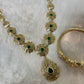 Traditionele sieraden set - Goud met groen - Amira