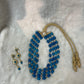 Traditionele sieraden set - Blauw/goud