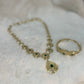 Traditionele sieraden set - Goud met groen - Amira