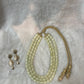 Traditionele sieraden - Kralenketting crème