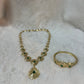 Traditionele sieraden - Goud met groen - Ketting Amira