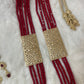 Traditionele sieraden set - Rood met goud