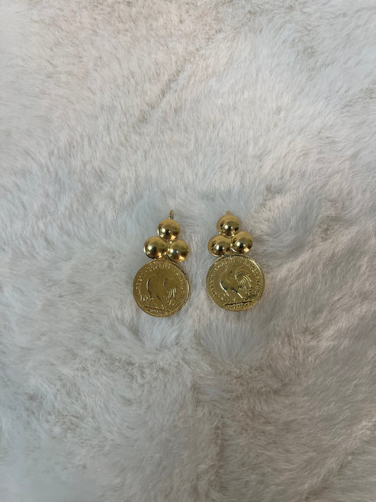 Traditionele oorbellen - Munt