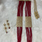 Traditionele sieraden set - Rood met goud