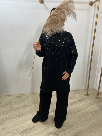 Twinset met pailletten