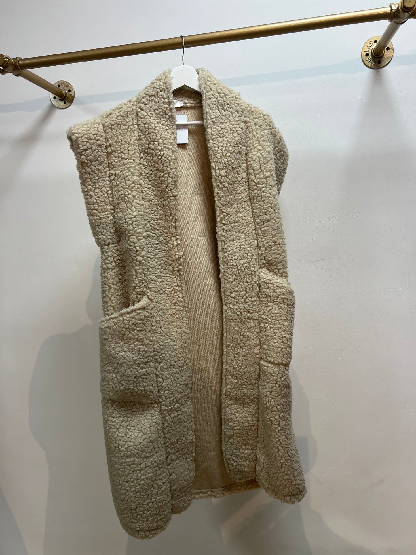 Wollen open vest
