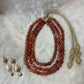 Traditionele set - Kralenketting koraal