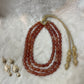 Traditionele set - Kralenketting koraal