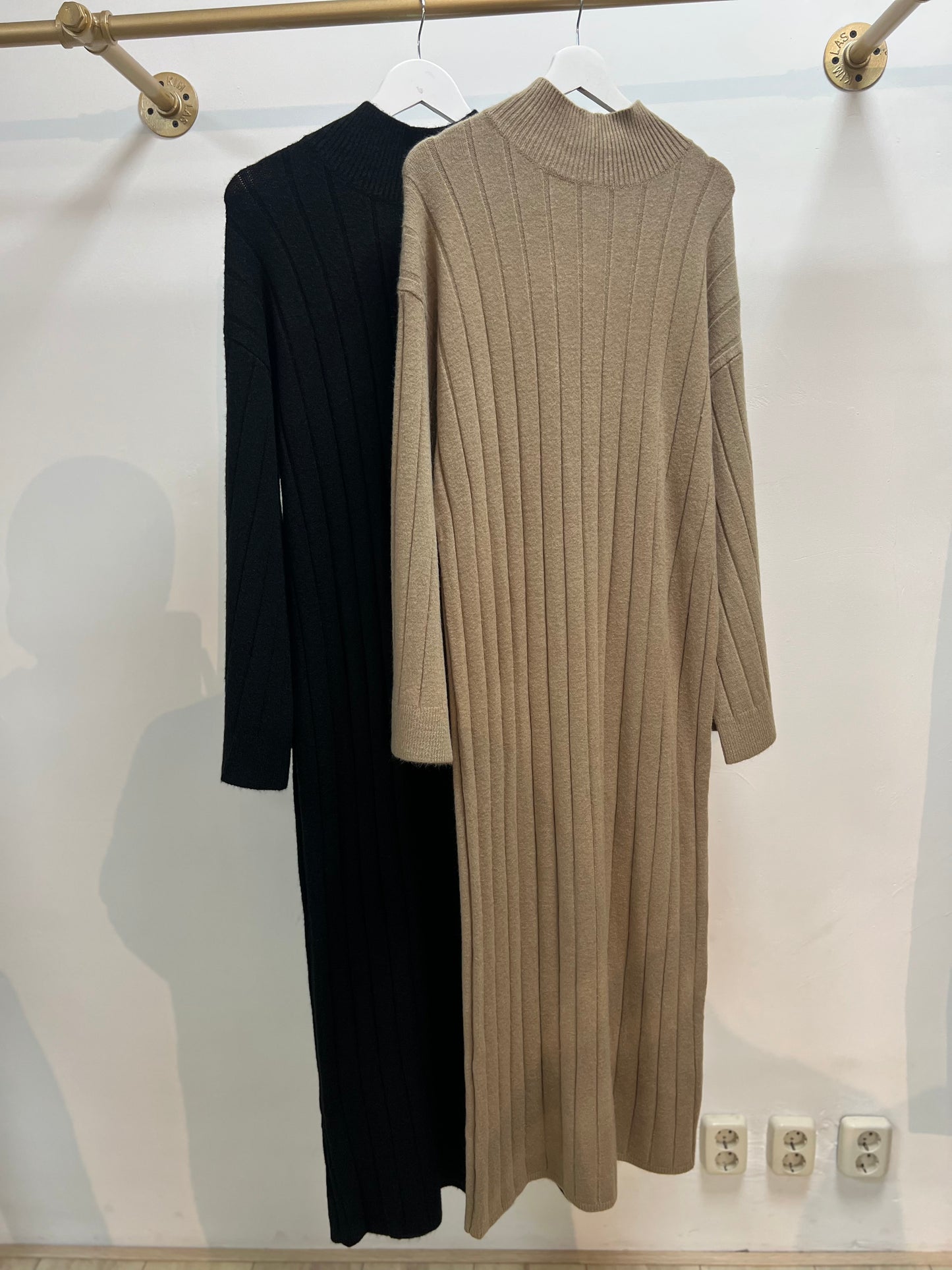 Wollen jurk (gestreept)