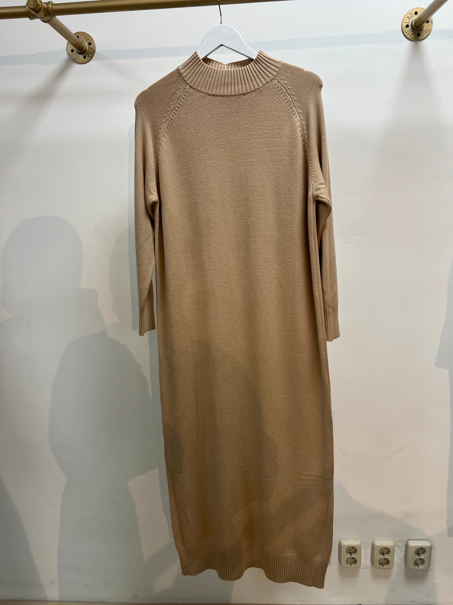 Wollen jurk met hoge hals