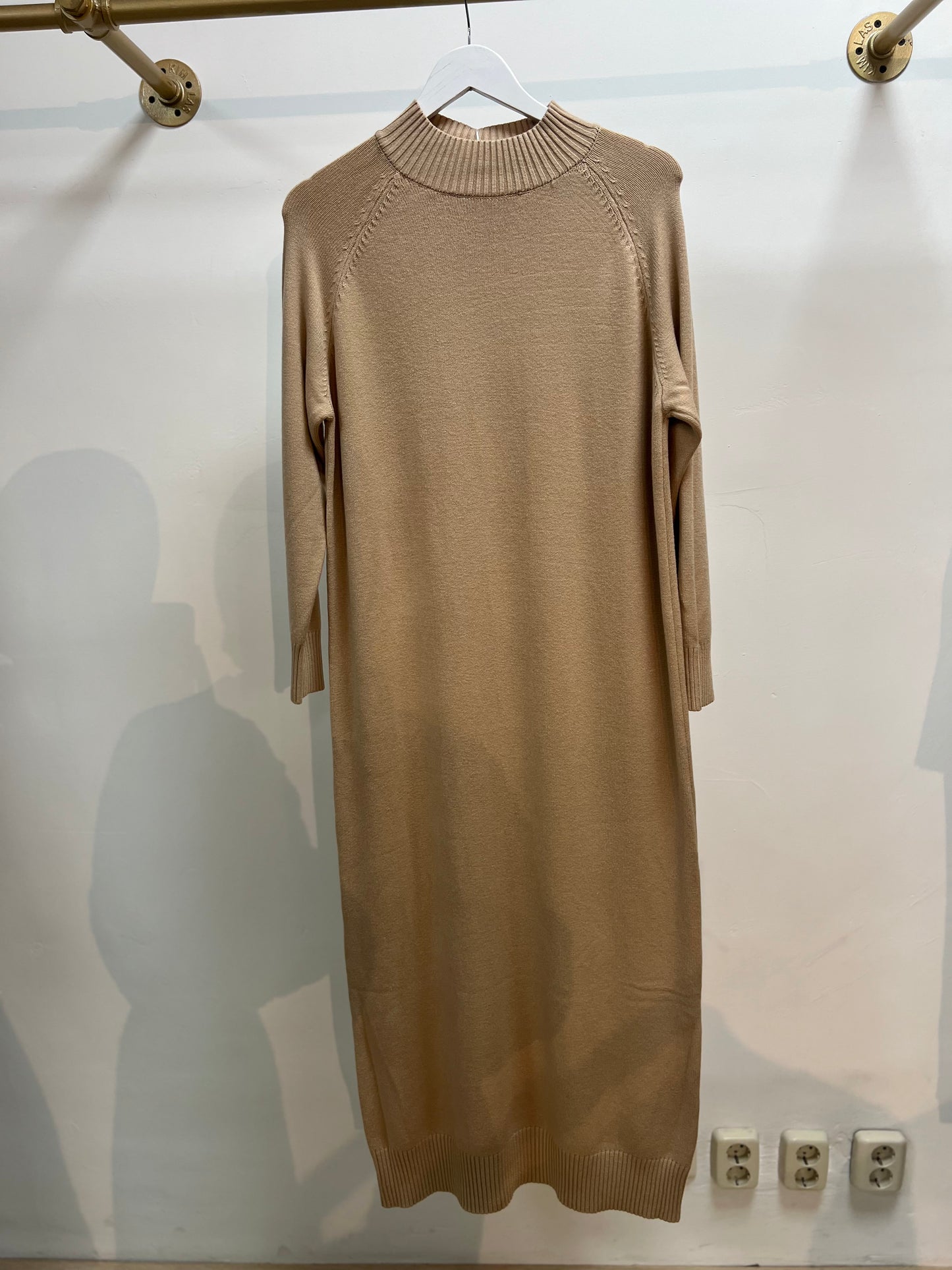 Wollen jurk met hoge hals