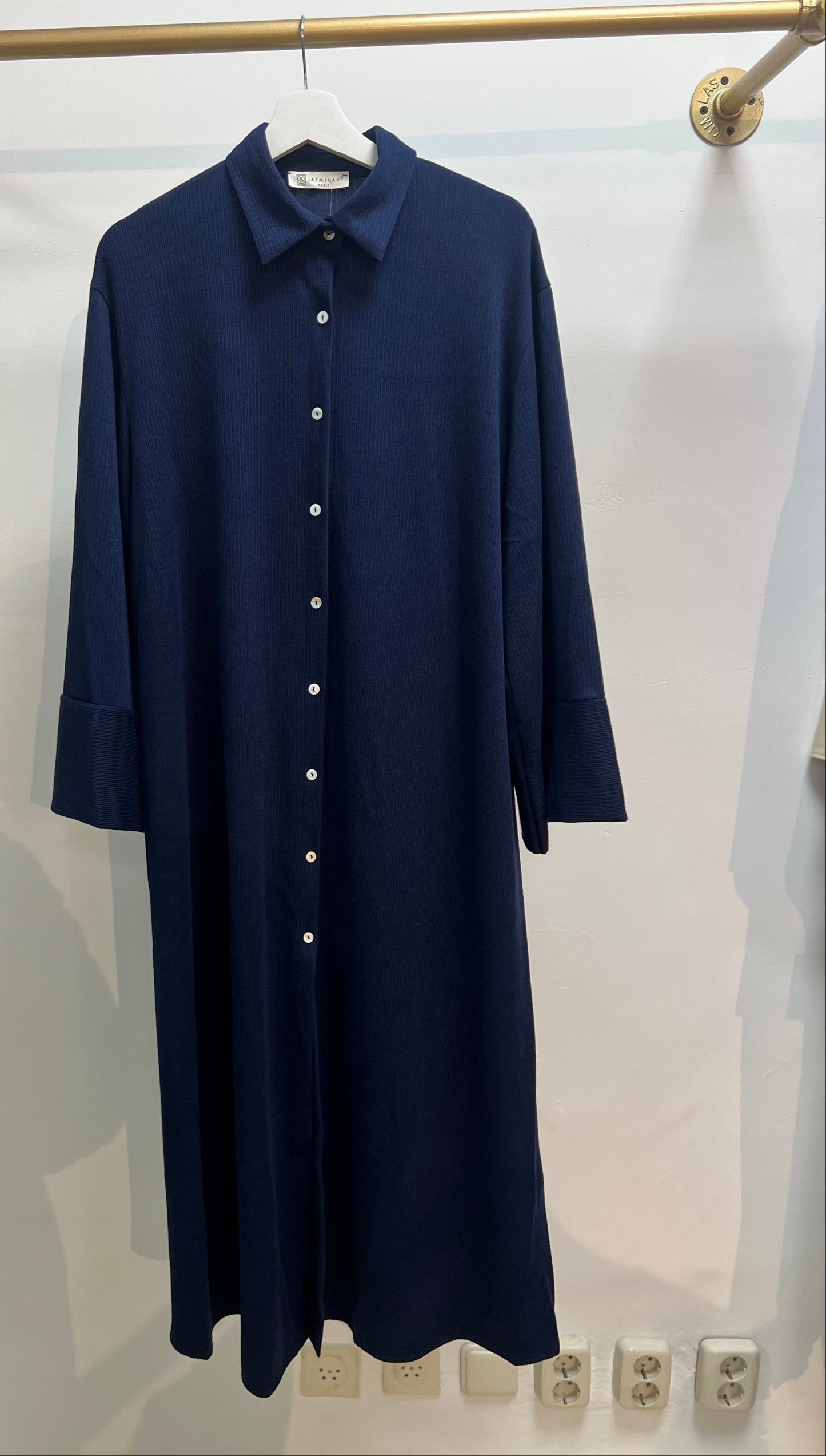 Wollen jurk met knopen