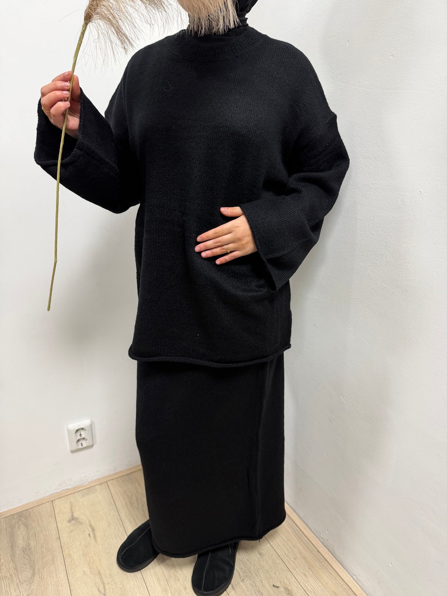 NIEUW - Twinset wol met rok