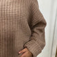 Wollen twinset met rok
