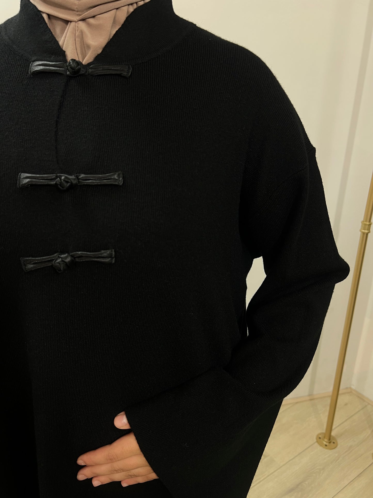 Twinset met knoop details