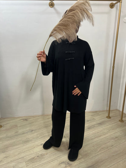 Twinset met knoop details