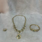 Traditionele sieraden set - Goud met groen - Amira