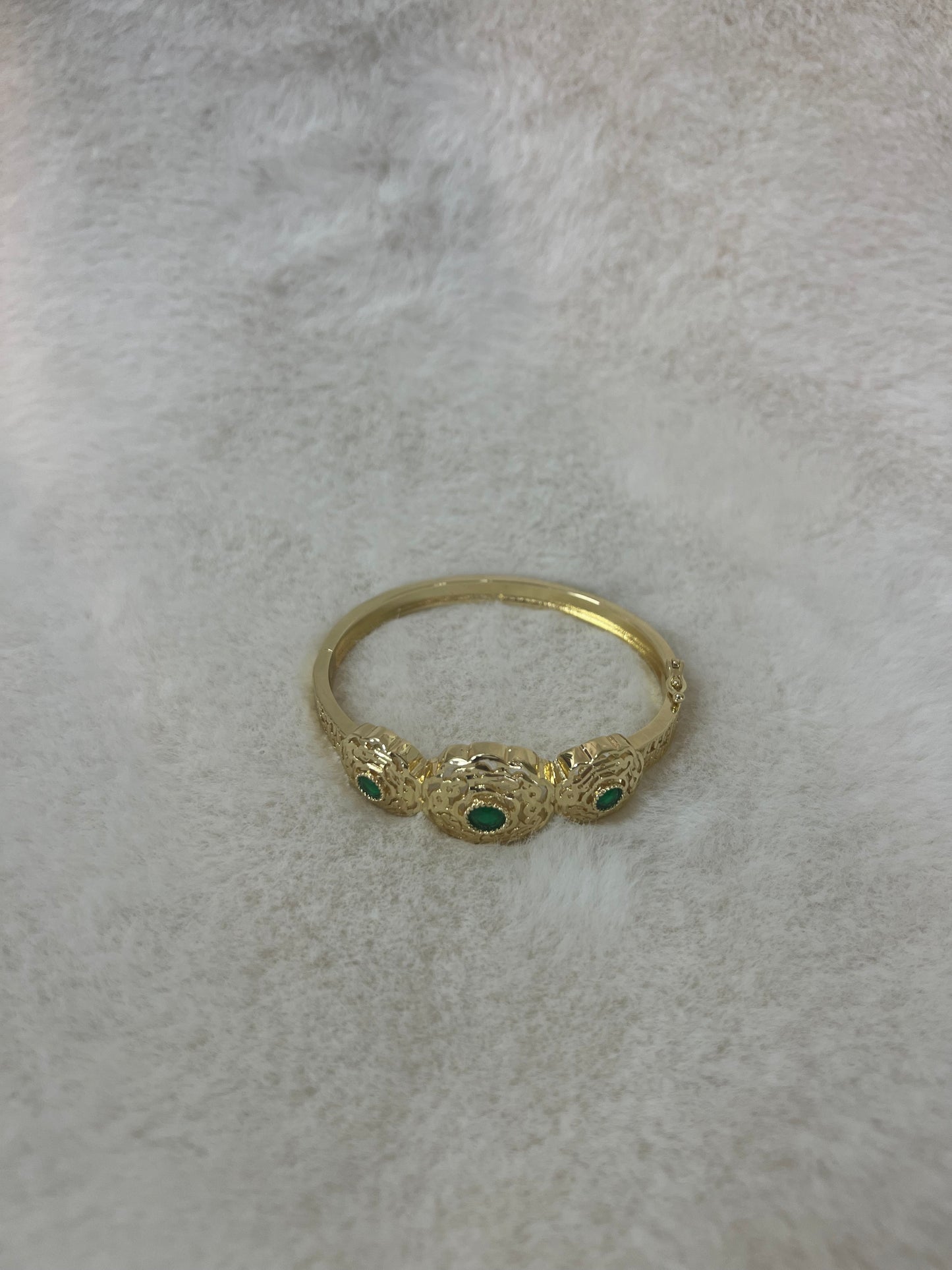 Traditionele sieraden - Goud met groen - Armband Amira