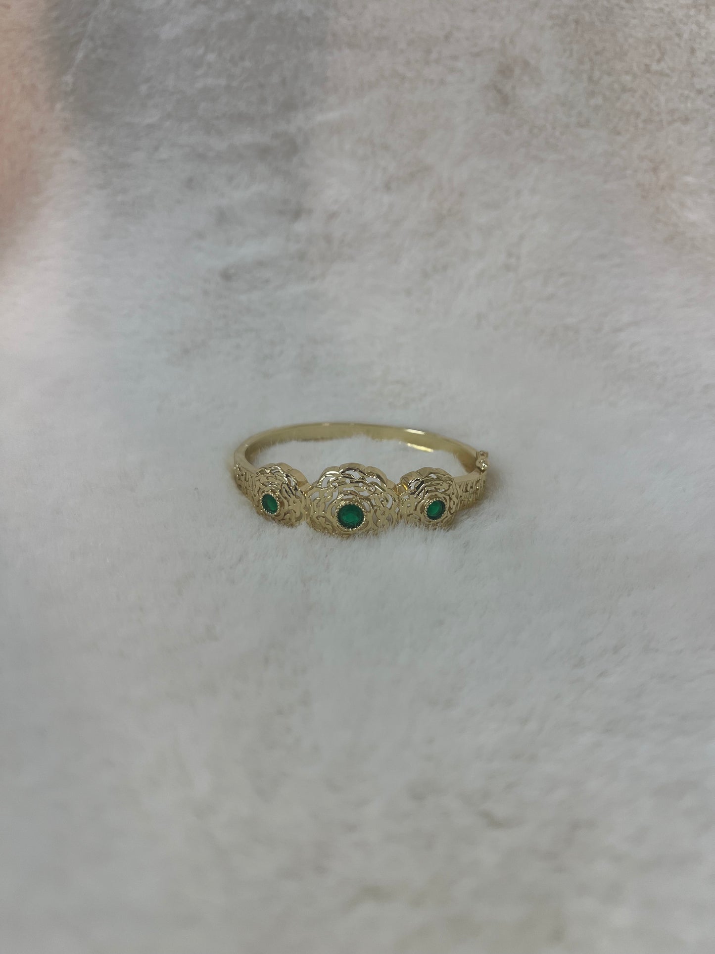 Traditionele sieraden - Goud met groen - Armband Amira