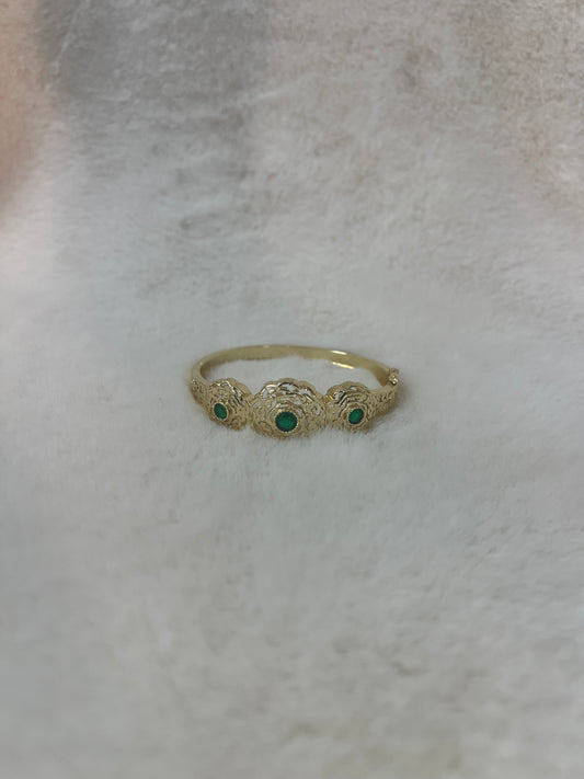 Traditionele sieraden - Goud met groen - Armband Amira