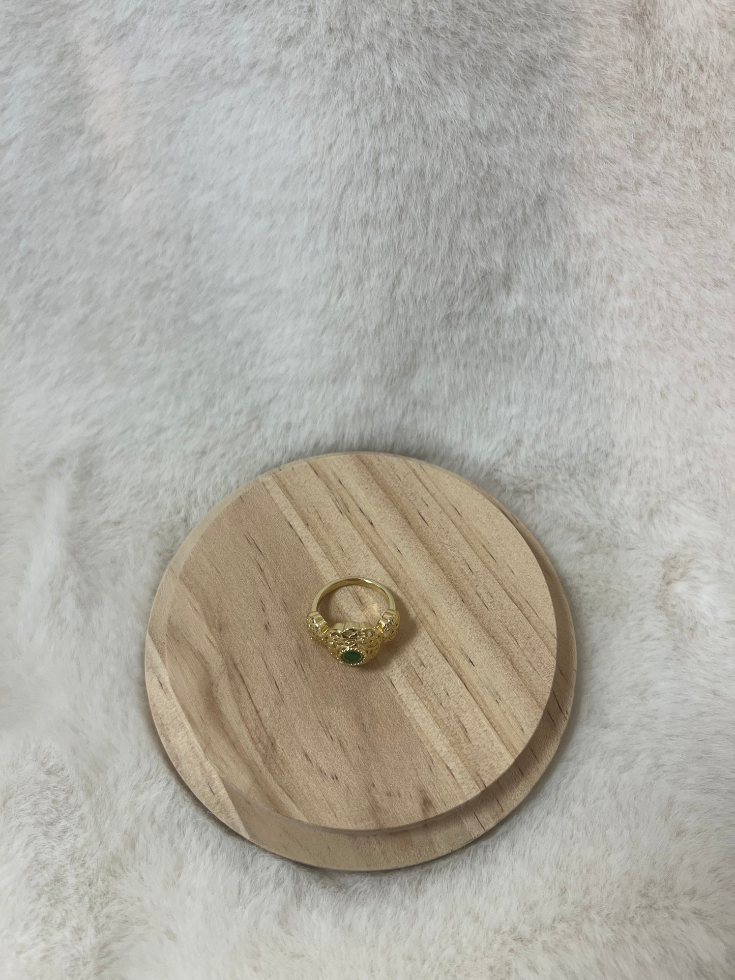 Traditionele sieraden - Goud met groen - Ring Amira