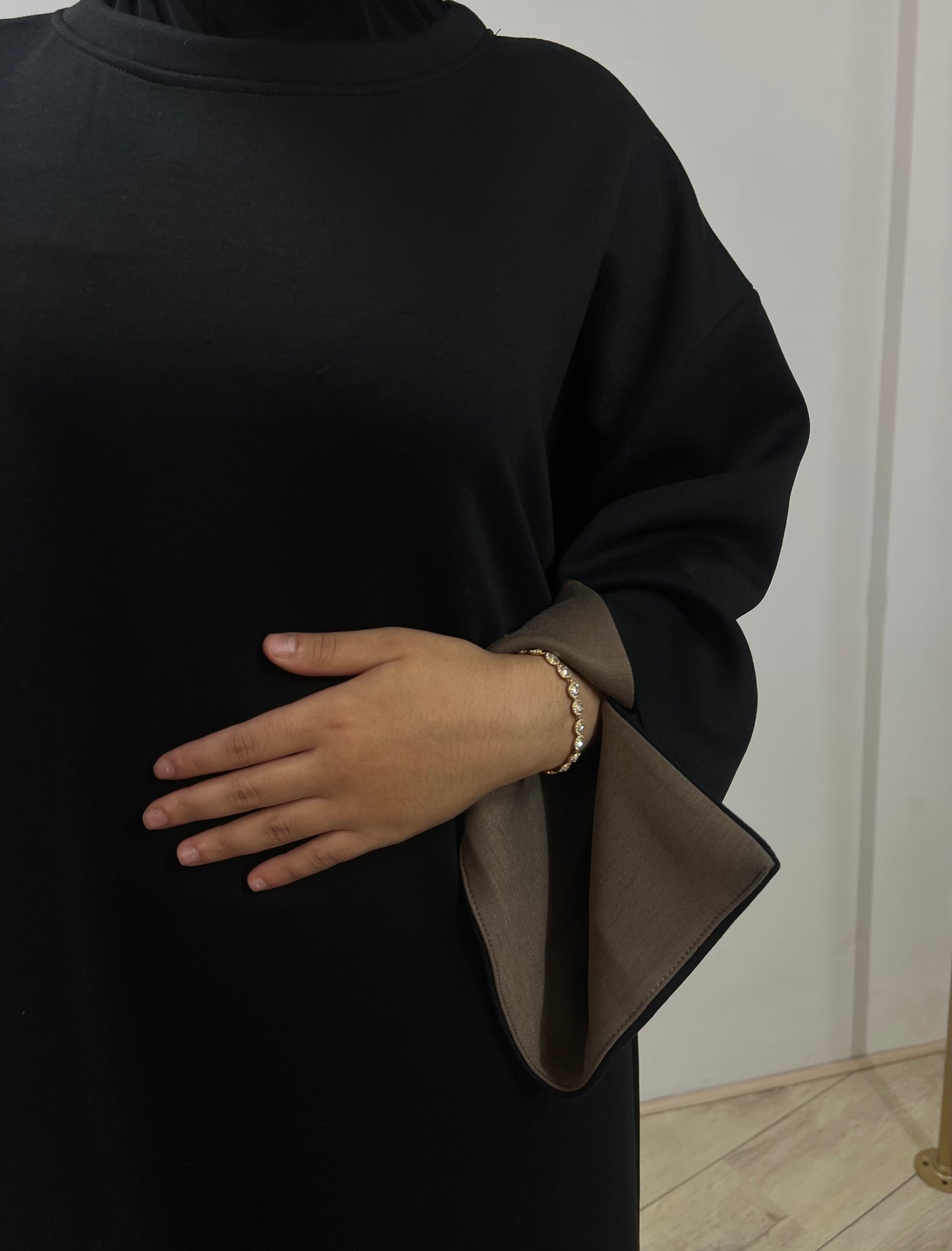 Jurk met detail mouwen