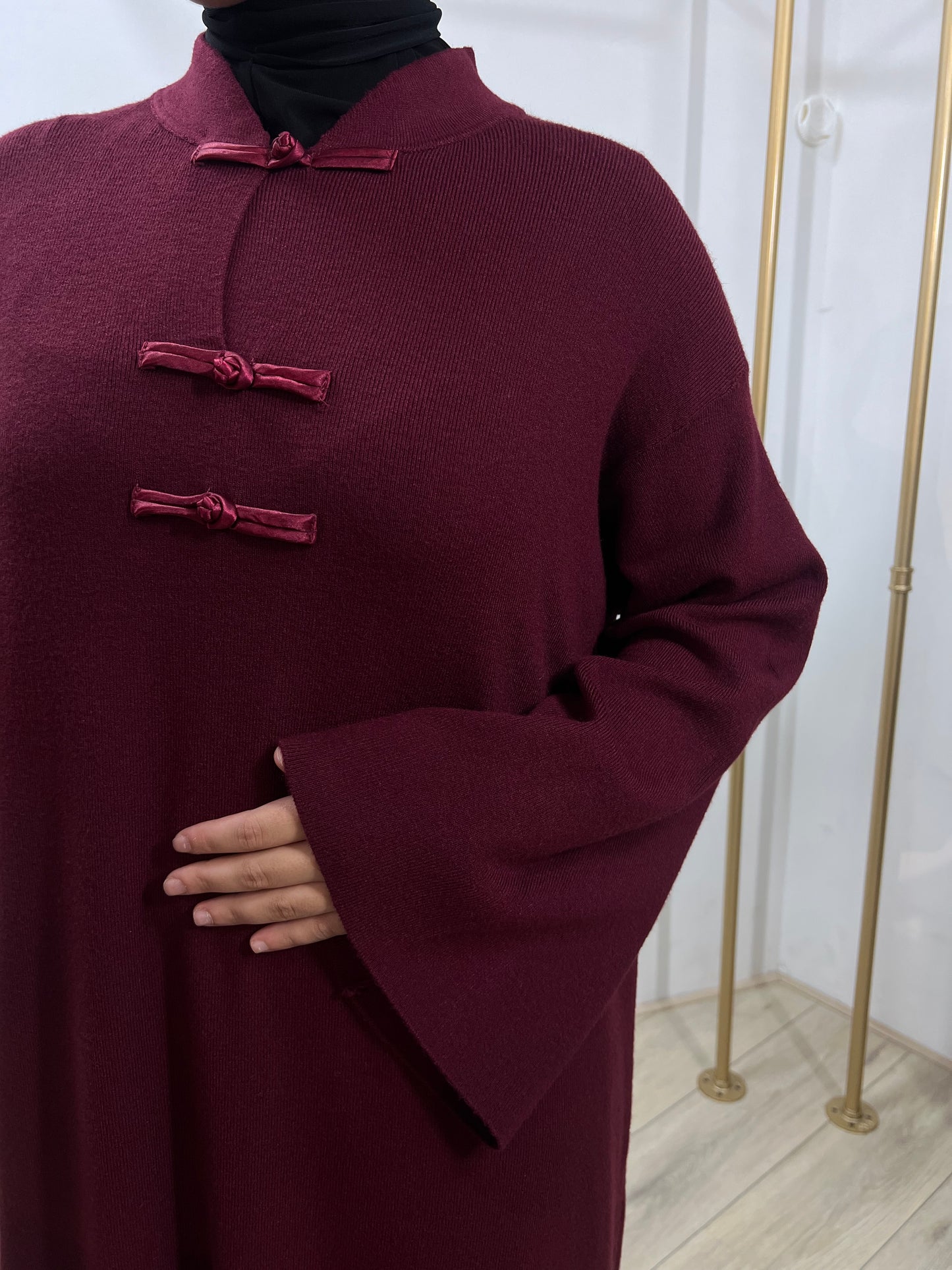 Jurk met knoopdetails