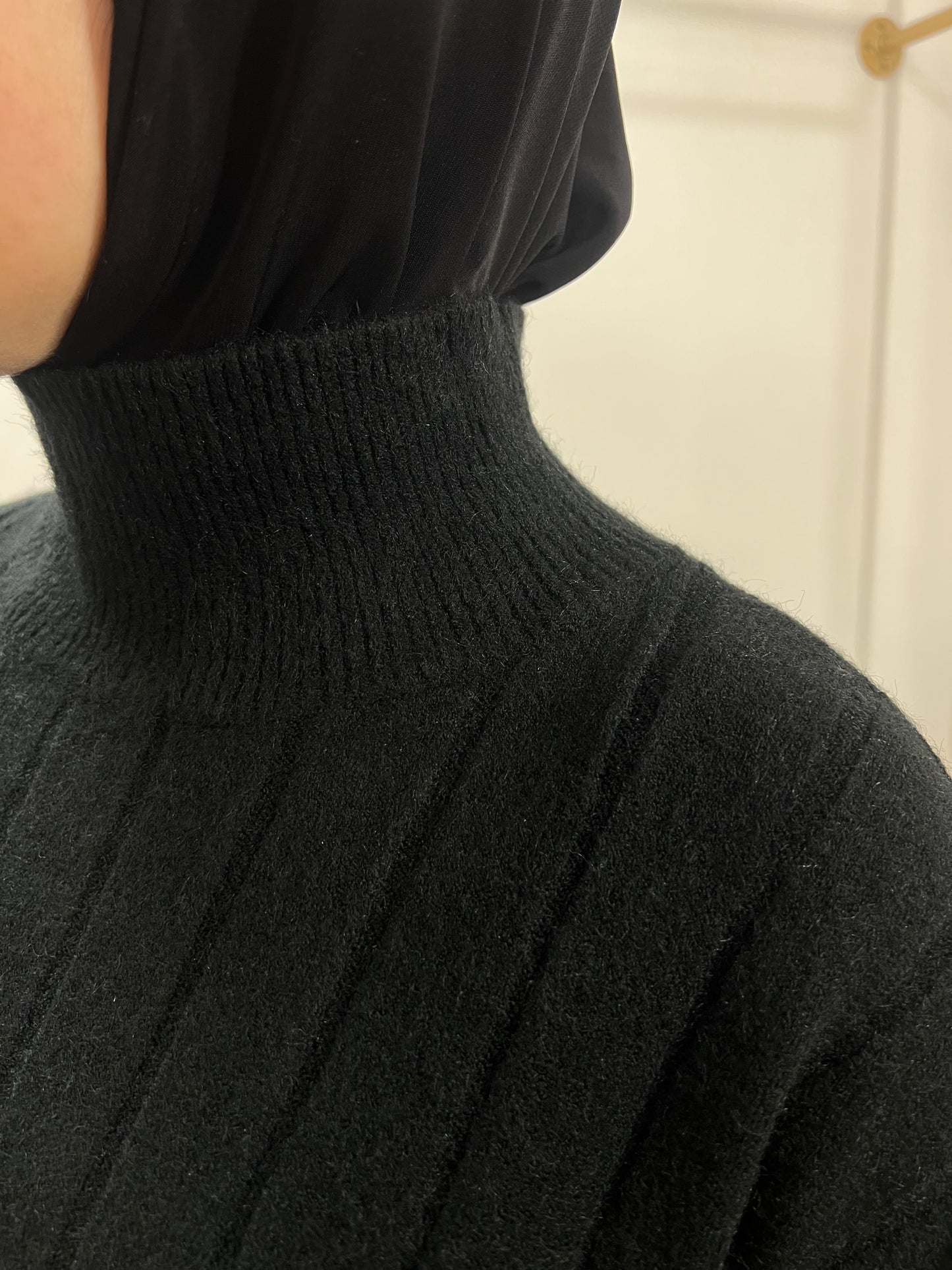 Wollen jurk (gestreept)