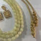 Traditionele sieraden - Kralenketting crème