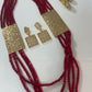 Traditionele sieraden set - Rood met goud